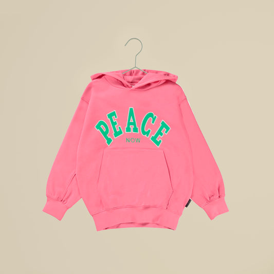 Felpa unisex rosa bubblegum con cappuccio