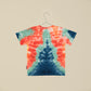 T-shirt unisex tie-dye con simbolo della pace