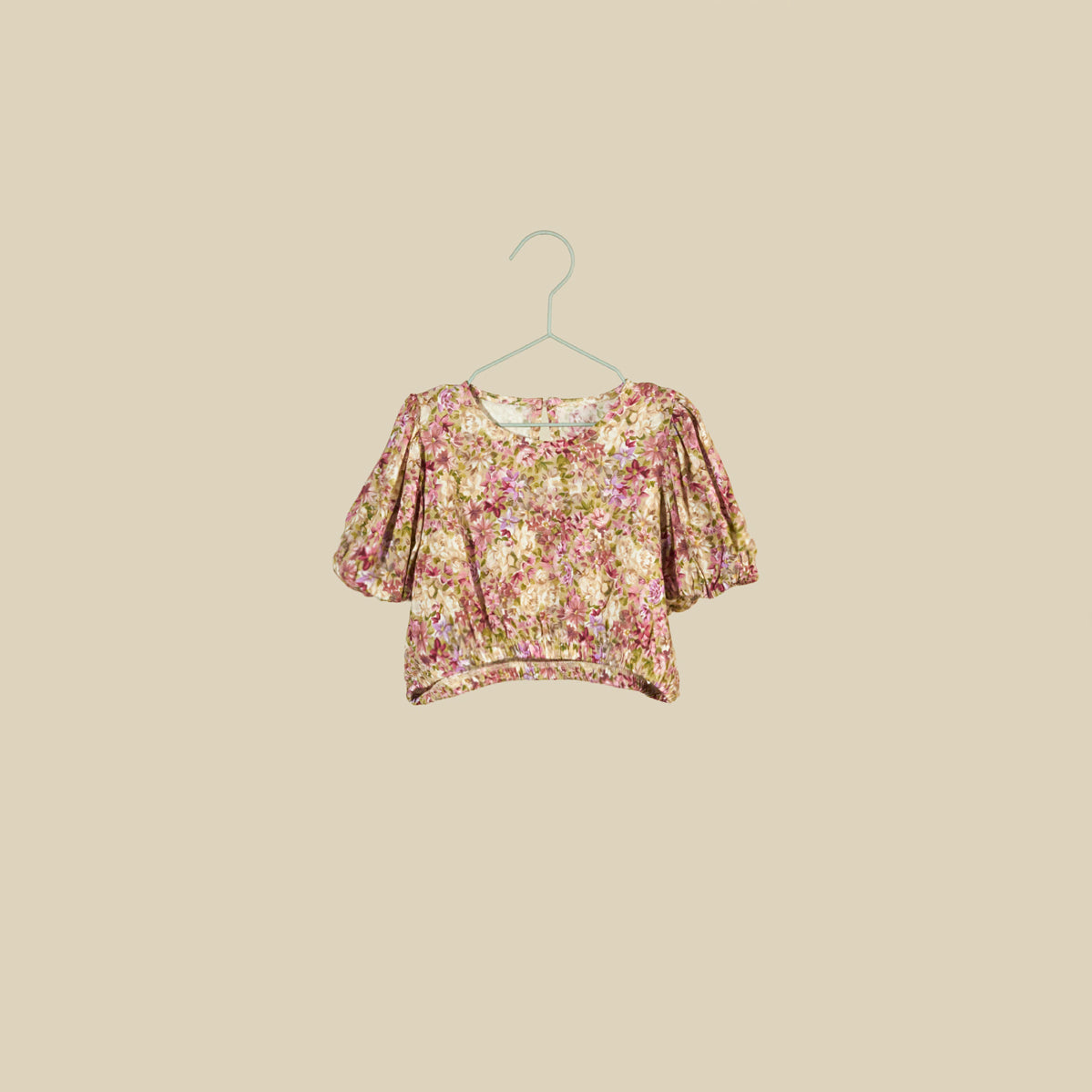 T-shirt crop fantasia floreale