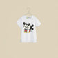 T-shirt bianca maniche corte "Kiss Mickey"