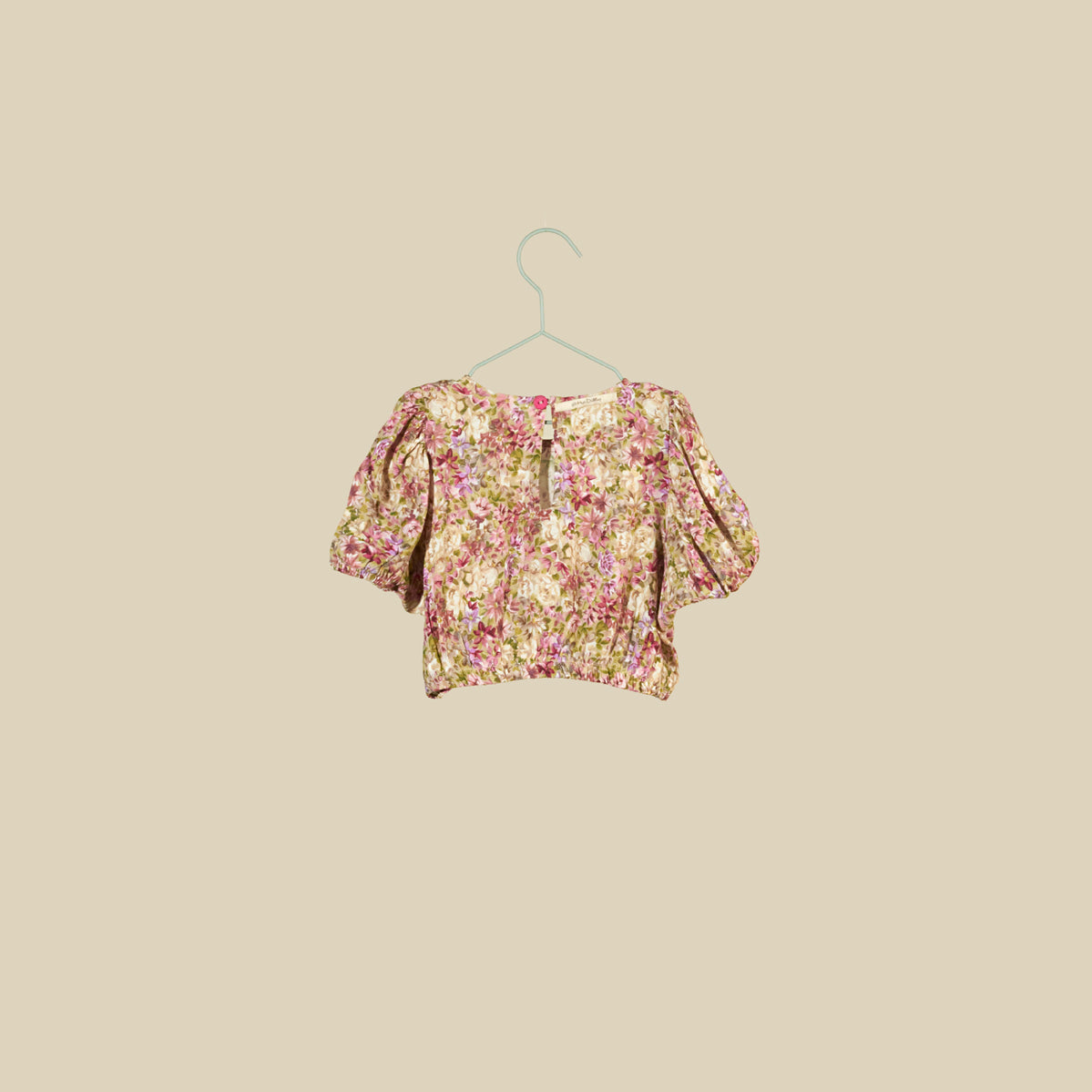 T-shirt crop fantasia floreale