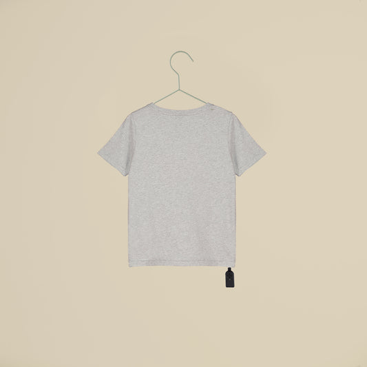 T-shirt sonora maniche corte grigia con bonghi