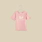 T-shirt maniche corte rosa "BE yourself"