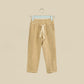 Pantalone sabbia in lino con elastico in vita