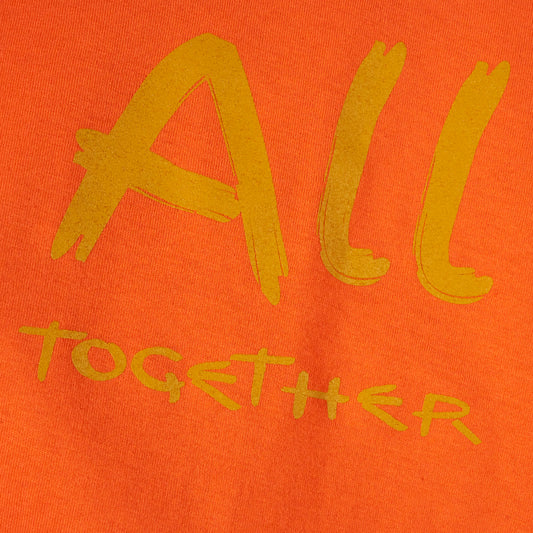 T-shirt maniche corte arancio "ALL together"