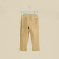 Pantalone sabbia in lino con elastico in vita