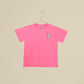 T-shirt unisex rosa bubblegum a maniche corte