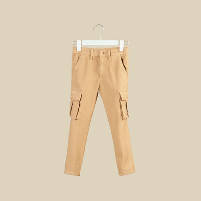 Pantalone in fustagno cammello con tasconi