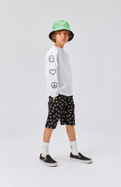 T-shirt maniche lunge PeaceLoveSmile