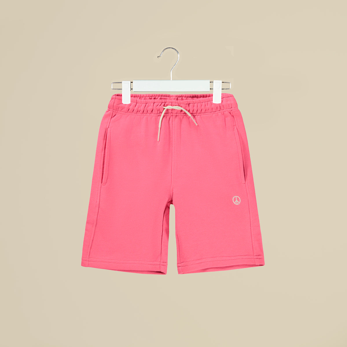 Shorts unisex in cotone blubblegum con tasche