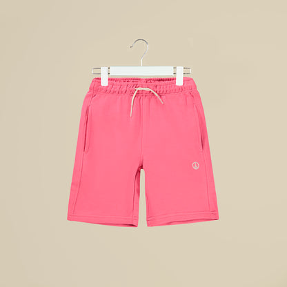 Shorts unisex in cotone blubblegum con tasche