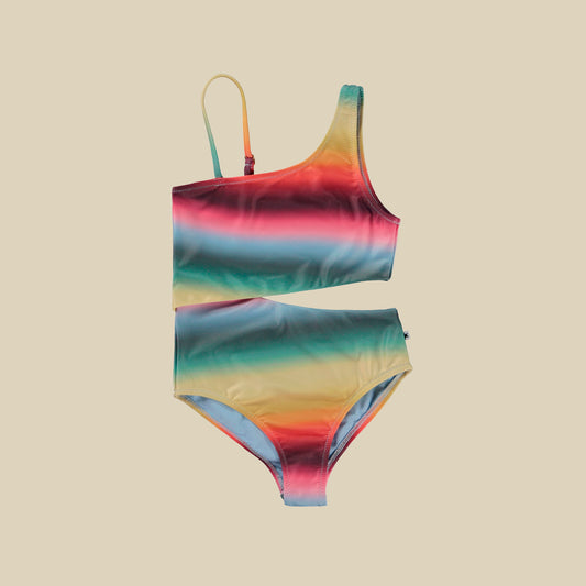 Costume intero asimmetrico Rainbow
