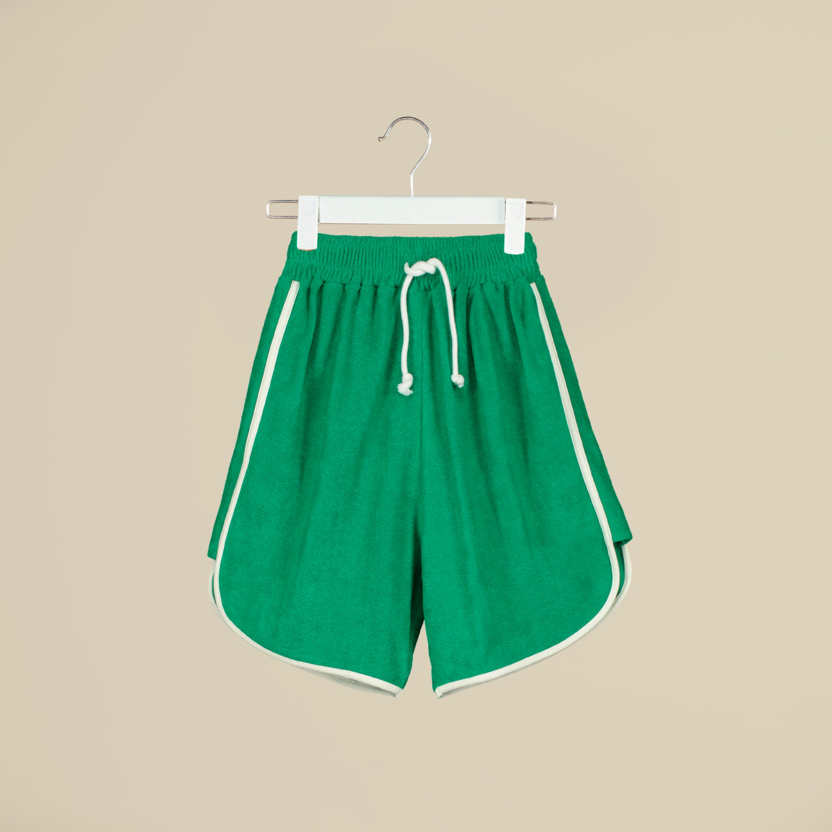 Shorts verdi in spugna