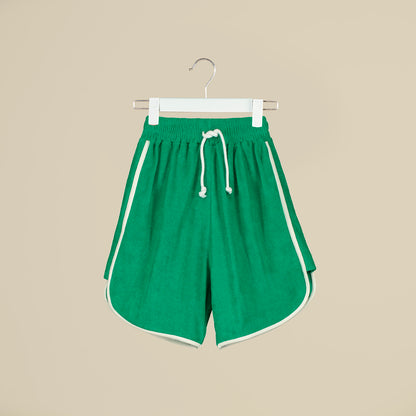 Shorts verdi in spugna