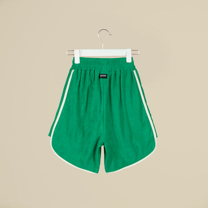 Shorts verdi in spugna