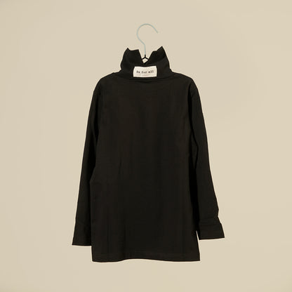 Maglia lupetto in jersey nero