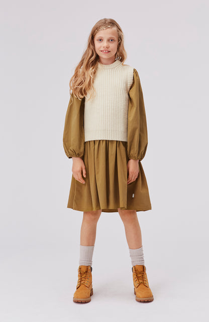 Gilet in lana color crema