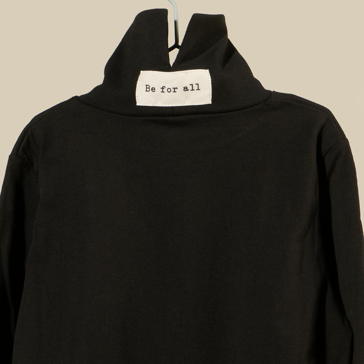 Maglia lupetto in jersey nero