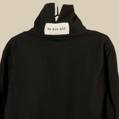 Maglia lupetto in jersey nero