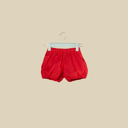 Shorts palloncino rosso corallo