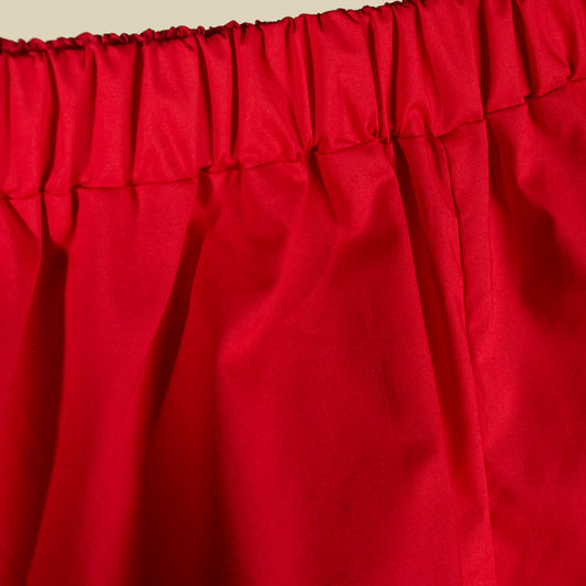Shorts palloncino rosso corallo