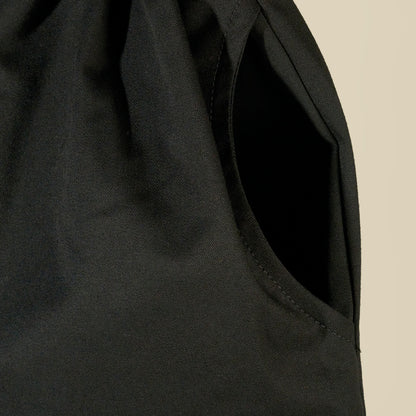 Gonna corta in tessuto gabardine nero