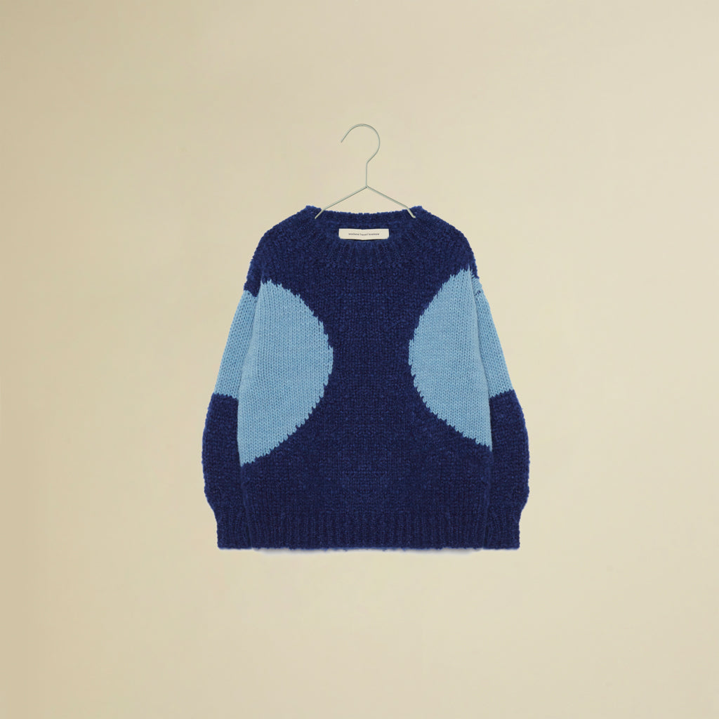 Maglione oversize blu elettrico