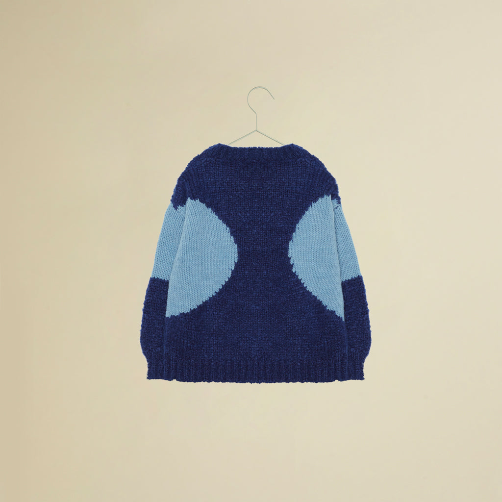 Maglione oversize blu elettrico