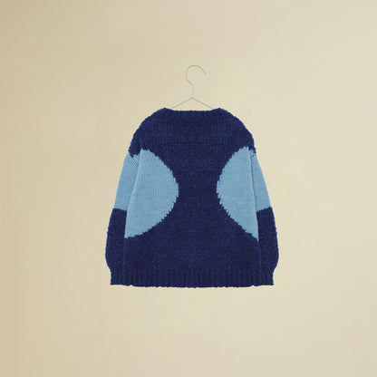 Maglione oversize blu elettrico