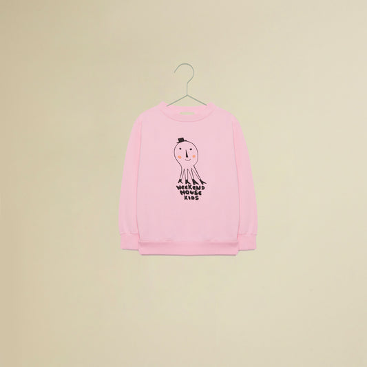 Felpa rosa con polpo