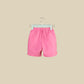 Shorts in cotone croccante rosa big bubble