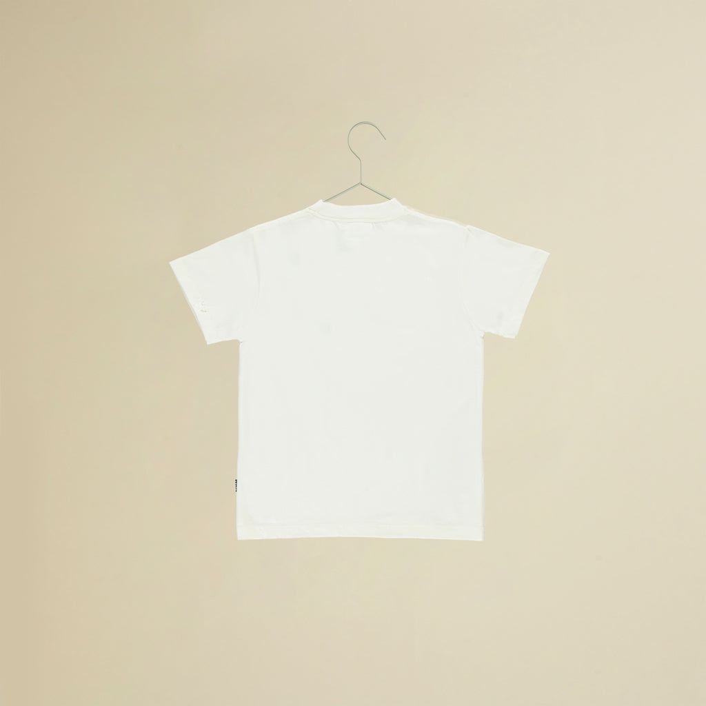T-shirt manica corta bianca con smile