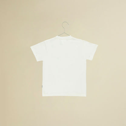 T-shirt manica corta bianca con smile