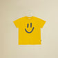 T-shirt manica corta gialla con smile