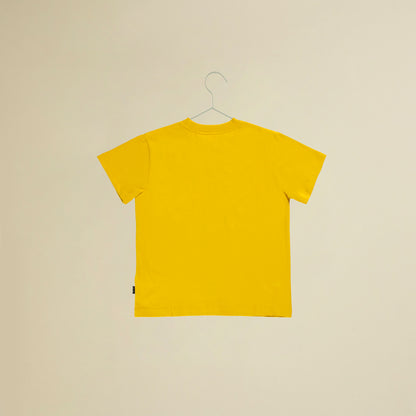 T-shirt manica corta gialla con smile