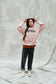 Felpa Nasa rosa maniche lunghe con cappuccio