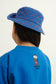 Felpa girocollo blu con cicche