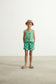 Shorts verdi con dadi