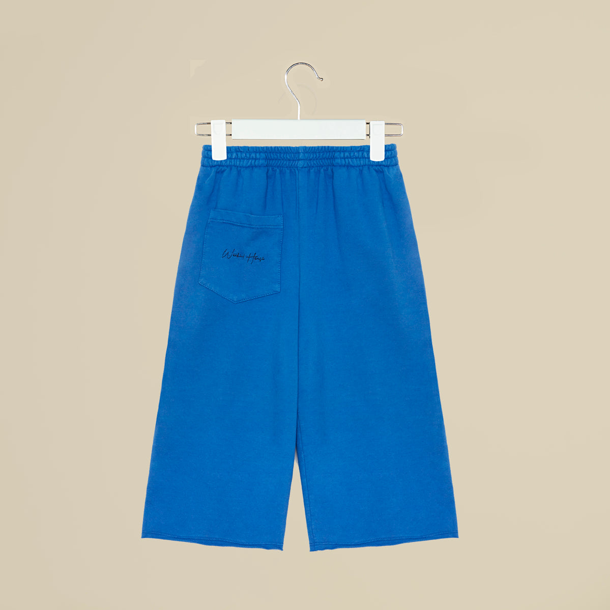 Pantalone crop in tuta blu elettrico