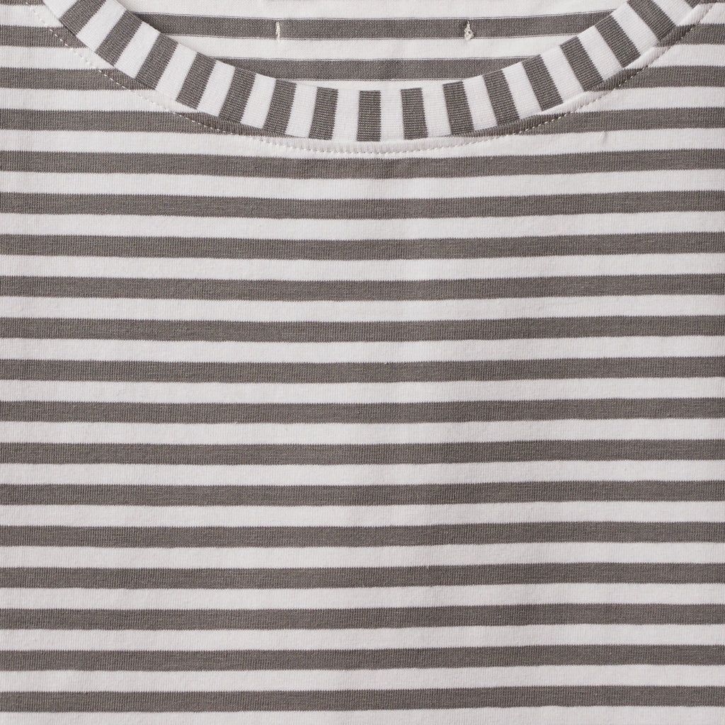 T-shirt crop a righe