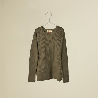 Maglione in cotone girocollo manica lunga