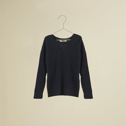 Maglione girocollo di cotone manica lunga