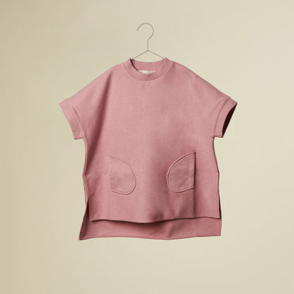 Mini abito rosa con taschine