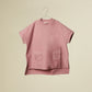 Mini abito rosa con taschine