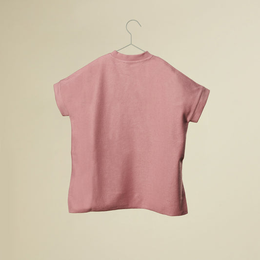 Mini abito rosa con taschine