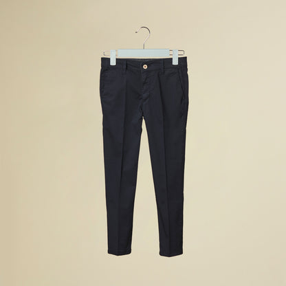 Pantalone blu lungo con tasche
