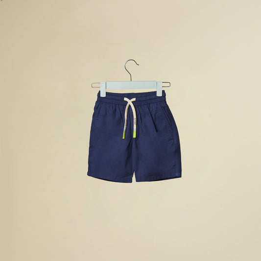 Short blu in tessuto leggero parachute