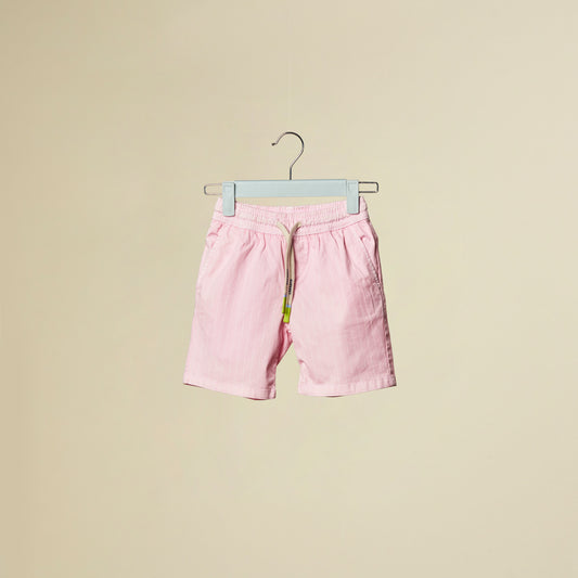 Shorts rosa a righe