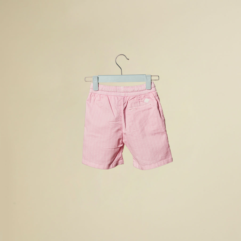 Shorts rosa a righe