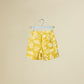 Shorts felpati con stampa foglie